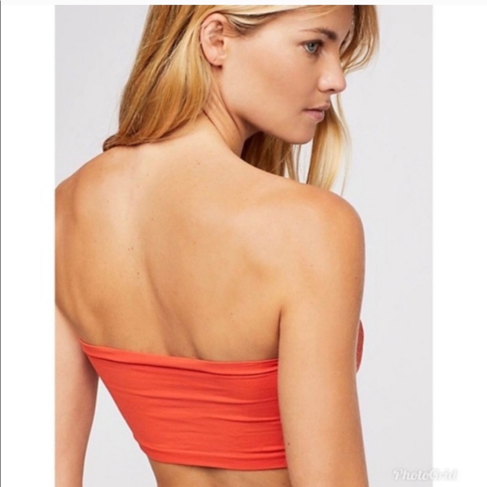 FREE PEOPLE SEAMLESS LACE BANDEAU BRA. - Picture 2 of 4